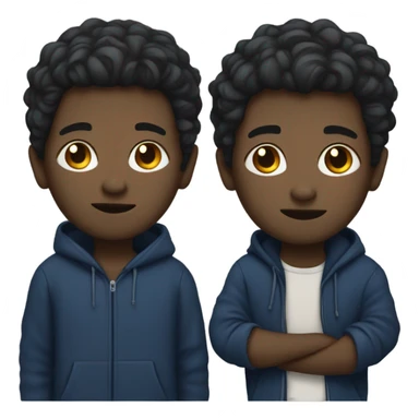 homeless white boy with black hair in dark blue sweater sticker