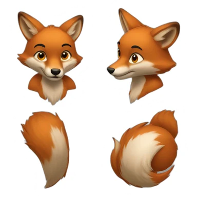 jeune renard sticker