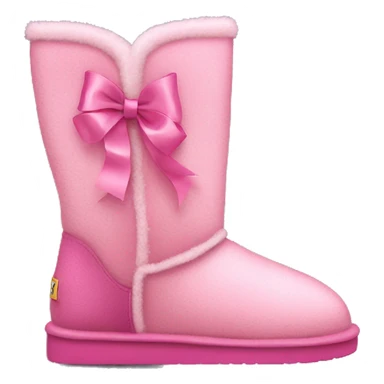 pink uggs with ribbon sticker