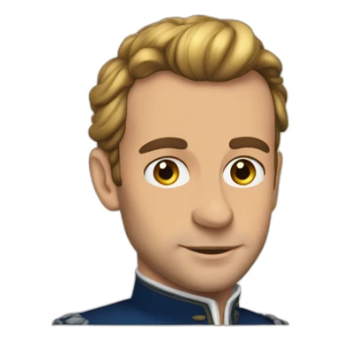 Macron habillé en princesse sticker