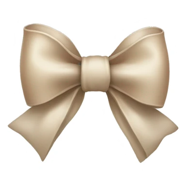 Neutral colored bow sticker