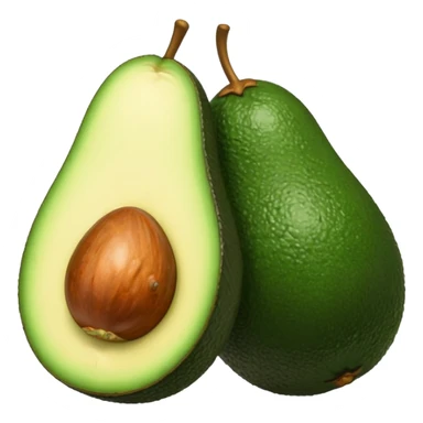 closed avocados whithout seed sticker