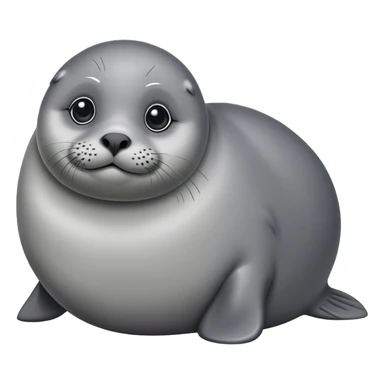 Fat cute seal sticker
