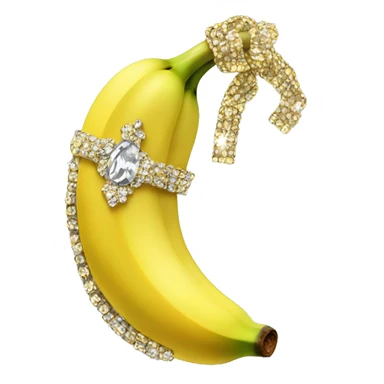 Wealthy banana with bling sticker