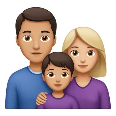 family emoji 3 people amwf sticker