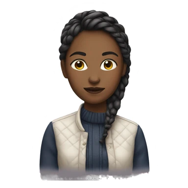 A girl with Stockholm style clothes sticker