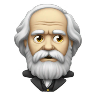 starving karl marx sticker