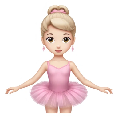 Make a ballerina Nutcracker pink sticker