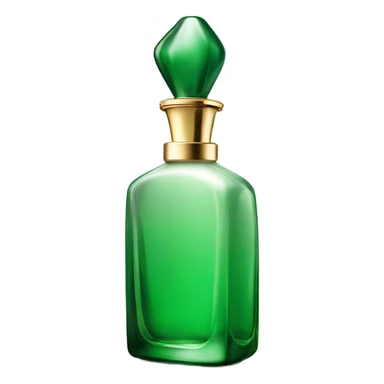 Perfume green bottle  sticker