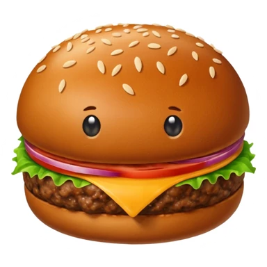 hamburger meatball sticker