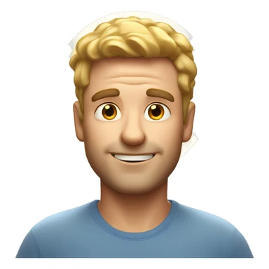 Australian dad with ring of light or halo on top of his head sticker