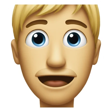 emoji with teardrop  sticker