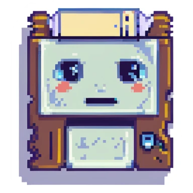 Sad floppy disk  sticker