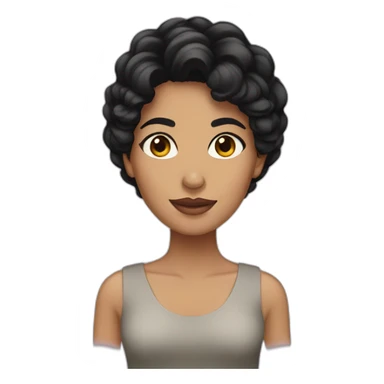 woman spanish black haired sticker