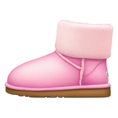 Cozy pink uggs sticker