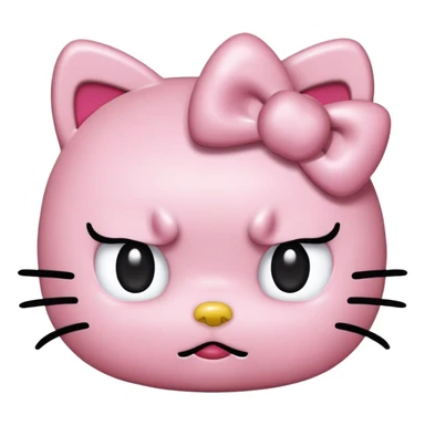 hello kitty disgusted  sticker