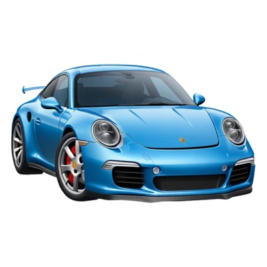 Porsche 911 bleue nuit sticker