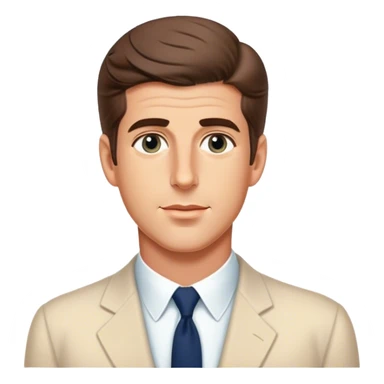 JFK Jr. (looking preppy and very dreamy) sticker
