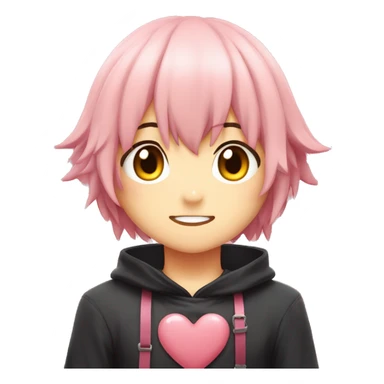 Astolfo from fate series in the middle of a heart sticker