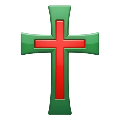 solo tilde verde, lo opuesto a la cruz roja sticker