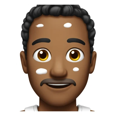 Mean guy with vitiligo  sticker