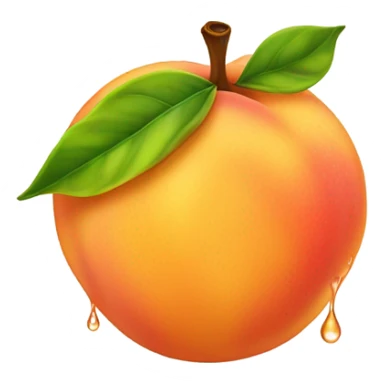 Soaking wet peach  sticker