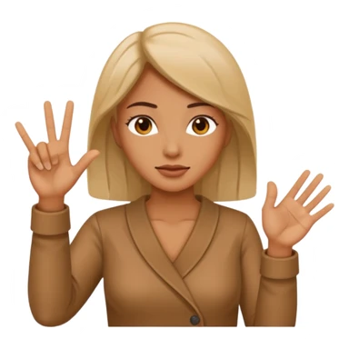 Woman Gesturing No sticker