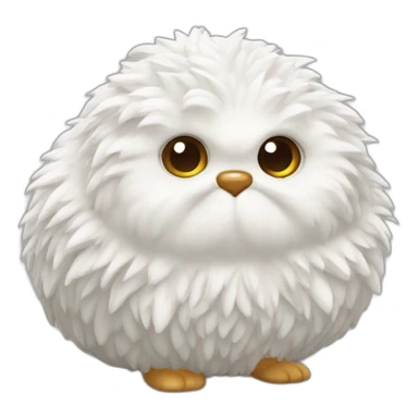 Chat blanc truffe rousse sticker