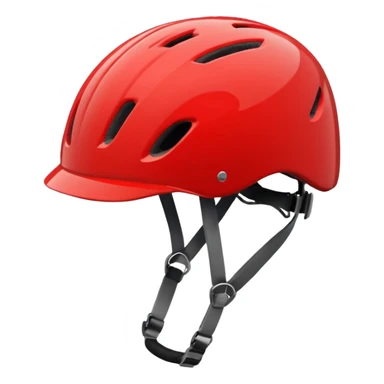 Red Bicycle Helmet sticker