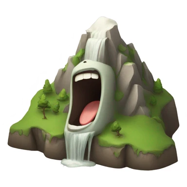 mountain laughing sticker