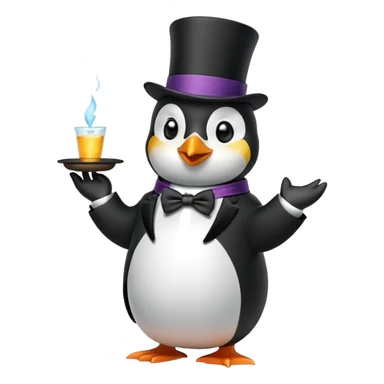 Пингвин - маг sticker