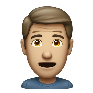 Un homme surpris, décue et choqué en même temps sticker