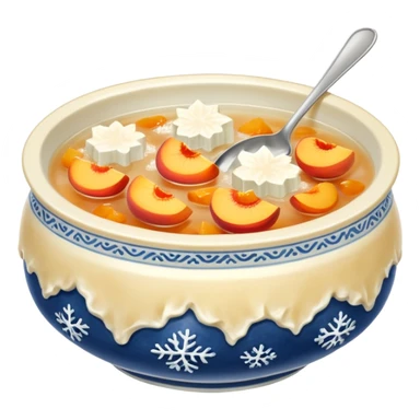 snow fungus and peach gum soup sticker