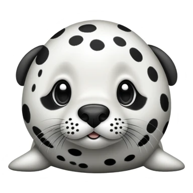 Dalmatian seal hybrid  sticker