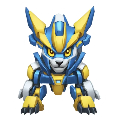 WereGarurumon-Zeraora-Medabot-Mecha sticker
