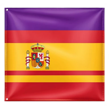 Bandera Republica Española sin el escudo sticker