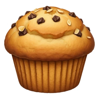 muffin without face emoji sticker