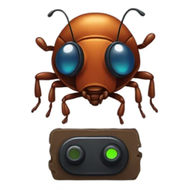 Bedbug with Headset sticker