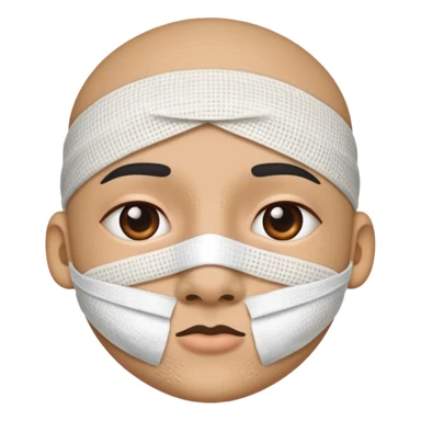 nose with a bandage on it
more closeup on the nose itself
without face sticker