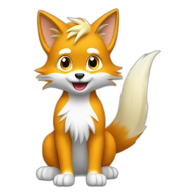tails realista sticker