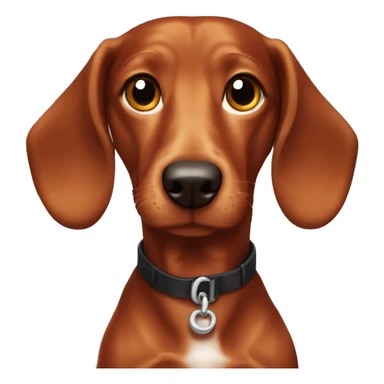 Red-haired dachshund boy sticker