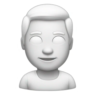 Je un emoji en noir et blanc pour une entreprise de mode sticker