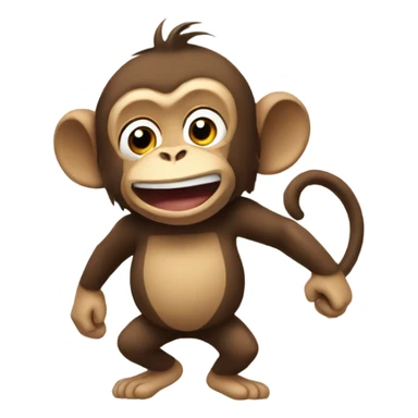 Monkey shakin his butt sticker