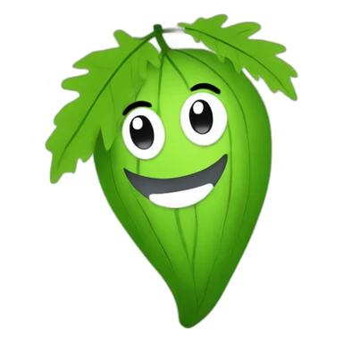Leafy from bfdi sticker