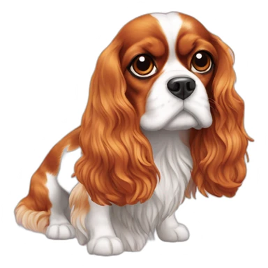 Cavalier King Charles cannes sun sticker