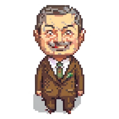 happy Mr. Bean, cheerful sticker