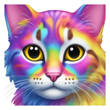 lisa frank cat sticker