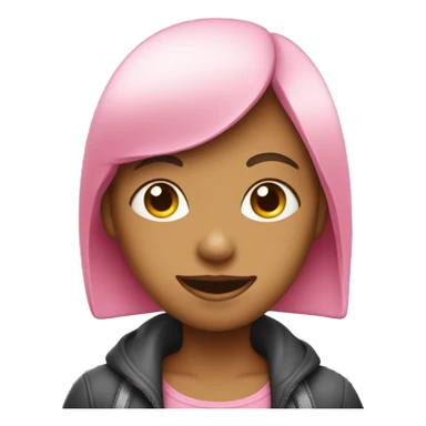 Pink girl holding a sign that says "LAST WORD" sticker