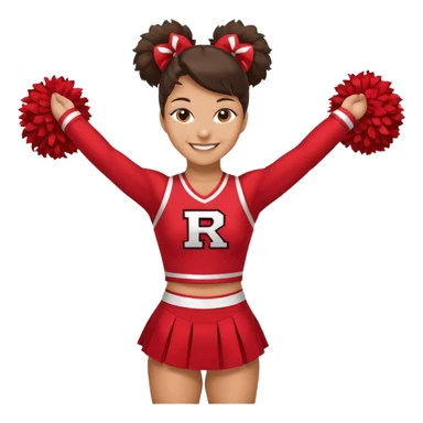 Rutgers full body Cheerleader sticker