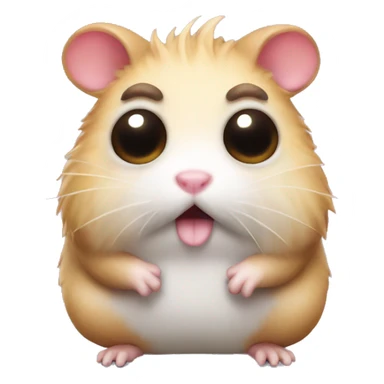Poop monster hamster sticker